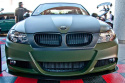 BMW E90 M Sport bumper \'2007-10 Carbon Fiber Wind Splitter With Rods