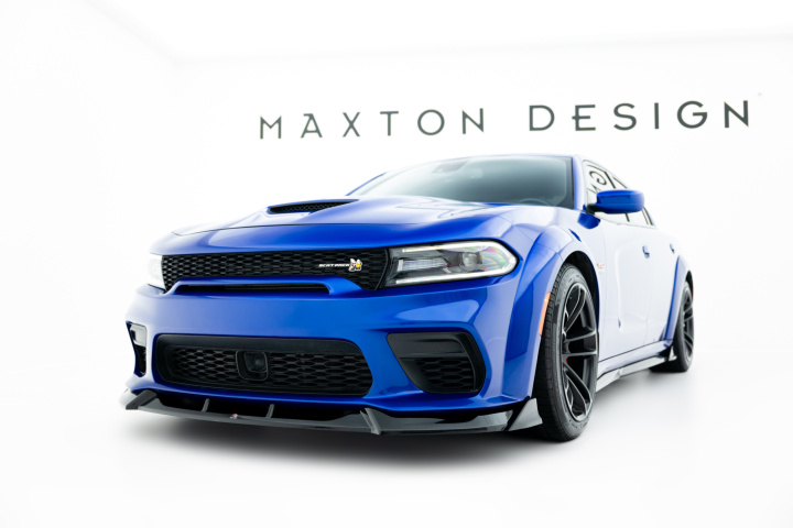 Dodge Charger RT Scat Pack Widebody Mk3 Facelift 2014-2023 Front Splitter Maxton Design in the group Select car model / Dodge / Charger 06+ / Styling at DDESIGN Scandinavia AB (DO-CH-2-SP-WB-FD1G)