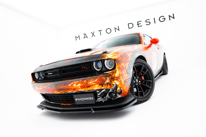 Dodge Challenger GT Mk3 Facelift 2014-2023 Front Splitter Maxton Design in the group Select car model / Dodge / Challenger 08+ / Styling at DDESIGN Scandinavia AB (DO-CHL-3-GT-FD1G)