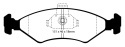 DP21051 Greenstuff Front Brake Pads (Street) EBC Brakes