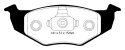DP21137 Greenstuff Front Brake Pads (Street) EBC Brakes