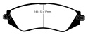 DP21196 Greenstuff Front Brake Pads (Street) EBC Brakes