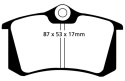 DP21230 Greenstuff Rear Brake Pads (Street) EBC Brakes