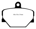 DP21287 Greenstuff Front Brake Pads (Street) EBC Brakes