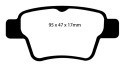 DP21575 Greenstuff Rear Brake Pads (Street) EBC Brakes