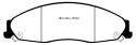 DP21645 Greenstuff Front Brake Pads (Street) EBC Brakes