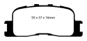 DP21716 Greenstuff Rear Brake Pads (Street) EBC Brakes
