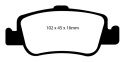 DP21949 Greenstuff Rear Brake Pads (Street) EBC Brakes