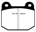 DP2197 Greenstuff Front Brake Pads (Street) EBC Brakes