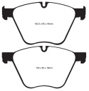 DP22007 Greenstuff Front Brake Pads (Street) EBC Brakes