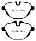 DP22047 Greenstuff Rear Brake Pads (Street) EBC Brakes