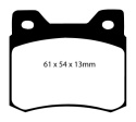 DP2464 Greenstuff Rear Brake Pads (Street) EBC Brakes