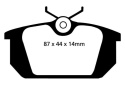 DP2596 Greenstuff Rear Brake Pads (Street) EBC Brakes