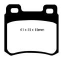 DP2671 Greenstuff Rear Brake Pads (Street) EBC Brakes