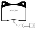 DP2753 Greenstuff Front Brake Pads (Street) EBC Brakes