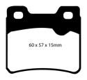 DP2761 Greenstuff Rear Brake Pads (Street) EBC Brakes