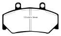DP2800 Greenstuff Front Brake Pads (Street) EBC Brakes
