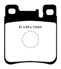 DP2887 Greenstuff Rear Brake Pads (Street) EBC Brakes