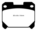 DP31005C Redstuff Rear Brake Pads (Street) EBC Brakes