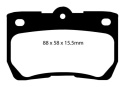 DP31586C Redstuff Rear Brake Pads (Street) EBC Brakes