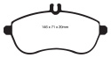 DP31989C Redstuff Front Brake Pads (Street) EBC Brakes