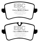 DP32082C Redstuff Rear Brake Pads (Street) EBC Brakes