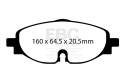 DP32150C Redstuff Front Brake Pads (Street) EBC Brakes