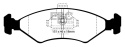 DP41051R Yellowstuff Front Brake Pads (Sport) EBC Brakes