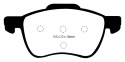 DP41229R Yellowstuff Front Brake Pads (Sport) EBC Brakes