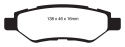 DP41829R Yellowstuff Rear Brake Pads (Sport) EBC Brakes