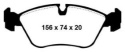 DP4880R Yellowstuff Front Brake Pads (Sport) EBC Brakes