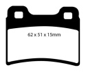 DP4953R Yellowstuff Rear Brake Pads (Sport) EBC Brakes