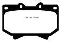 DP61319 Greenstuff Front Brake Pads (Street) EBC Brakes