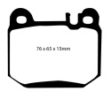 DP61395 Greenstuff Rear Brake Pads (Street) EBC Brakes
