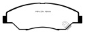 DP61404 Greenstuff Front Brake Pads (Street) EBC Brakes