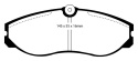 DP6947 Greenstuff Front Brake Pads (Street) EBC Brakes
