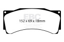 DP8080/2RP1 RP-1 Front/Rear Brake Pads (Racing) EBC Brakes
