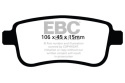 DPX2025 Ultimax2 Rear Brake Pads (Street) EBC Brakes