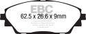 DPX2185 Ultimax2 Front Brake Pads (Street) EBC Brakes