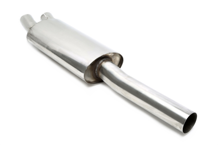 BMW 3er Sedan, 3er Coupe, 3er Cabriolet, 3er Touring 3er Serie Sedan, Typ 46, / 3er Serie Coupe, Typ E46, / 3er Serie Cabriolet, Typ E46, / 3er Serie Touring, Typ E46 1998-2001 TA Technix middle silencer stainless steel in the group Select car model / BMW at DDESIGN Scandinavia AB (EVOE466A-MSD)