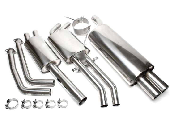 BMW 3er Sedan, 3er Coupe, 3er Cabriolet, 3er Touring 3er Serie Sedan, Typ 46, / 3er Serie Coupe, Typ E46, / 3er Serie Cabriolet, Typ E46, / 3er Serie Touring, Typ E46 1998-2001 TA Technix stainless steel system in the group Select car model / BMW at DDESIGN Scandinavia AB (EVOE466AE276)