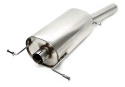 VW Golf I Cabriolet, Scirocco II Golf I Cabriolet, Typ 155, / Scirocco II, Typ 53B 1984-1993 TA Technix rear silencer 1x70mm round/sharp stainless steel