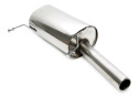 VW Golf I Cabriolet, Scirocco II Golf I Cabriolet, Typ 155, / Scirocco II, Typ 53B 1984-1993 TA Technix rear silencer 1x70mm round stainless steel