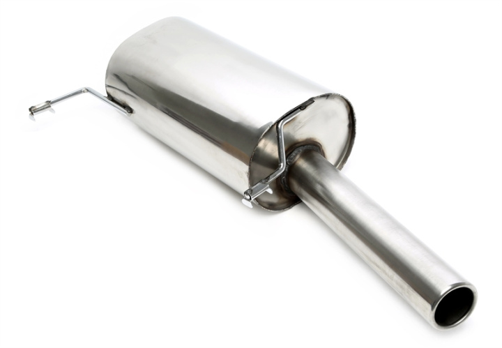 VW Golf I Cabriolet, Scirocco II Golf I Cabriolet, Typ 155, / Scirocco II, Typ 53B 1984-1993 TA Technix rear silencer 1x70mm round stainless steel in the group Select car model / VW / Scirocco 74-92 / Tuning at DDESIGN Scandinavia AB (EVOG1A-ESD70)