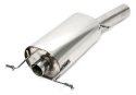 VW Golf I Cabriolet, Scirocco II Golf I Cabriolet, Typ 155, / Scirocco II, Typ 53B 1984-1993 TA Technix rear silencer 1x90mm round/sharp stainless steel
