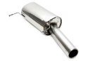 VW Golf I Cabriolet, Scirocco II Golf I Cabriolet, Typ 155, / Scirocco II, Typ 53B 1984-1993 TA Technix rear silencer 1x90mm round stainless steel