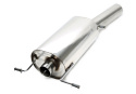VW Golf I Cabriolet, Scirocco II Golf I Cabriolet, Typ 155, / Scirocco II, Typ 53B 1984-1993 TA Technix rear silencer 1x90mm round stainless steel