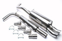 Seat / VW Arosa, Lupo Arosa, Typ 6H_, / Lupo, Typ 6X, 6E 1997-2005 TA Technix stainless steel system