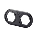Bulkhead Plate Kit - Double, Backing Plate & O-Rings - Black T7 Design