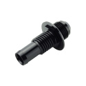 16mm - AN10 (5/8\'\' - AN10) Bulkhead Hose Adapter & Locking Nut - Black T7 Design